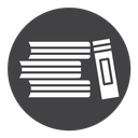 Library Black Filled icon