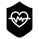 Life Insurance Heart Shield icon