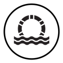 Lifebuoy ring icon