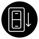 Light switch off icon