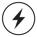 Lightning power charge icon