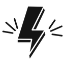 Lightning power charge icon