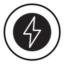 Lightning power charge icon