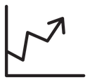 Line chart icon