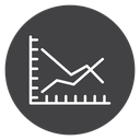 Line Chart Down icon