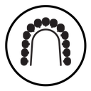 Lingual braces icon