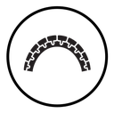 Lingual braces icon