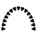 Lingual braces icon
