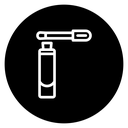 Lip Gloss Black Filled icon