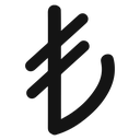 Lira sign 2 3 icon