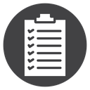 List Black Filled icon