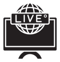 Live news report icon