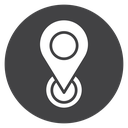 Located Black Filled icon