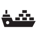 Logistic ship icon