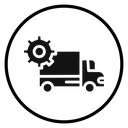 Logistics management icon