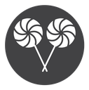 Lollypop Black Filled icon