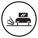 Loose Chippings Roadworks Car icon