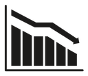 Loss Bar Chart icon