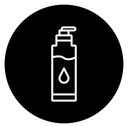 Lotion Pump Bottle Black Filled icon