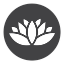 Lotus Black Filled icon