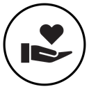 Love Black Filled icon