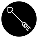 Love arrow icon