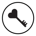 Love key icon