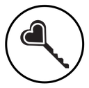 Love key icon