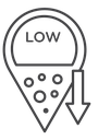 Low and high cholesterol Black Filled icon