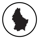 Luxembourg country map icon