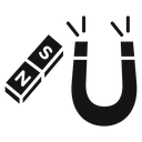 Magnet Black Filled icon