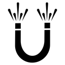 Magnet with power icon