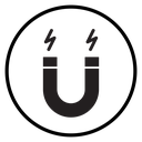 Magnet with power icon