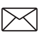 Mail Envelope Black Filled icon