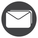 Mail Black Filled icon