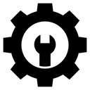 Maintainance Black Filled icon