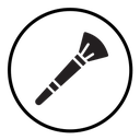 Makeup brush icon
