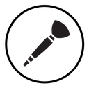Makeup brush icon