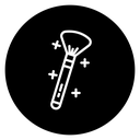 Makeup brush 2 icon