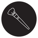 Makeup brush 2 icon