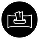 Makeup remover wipes icon