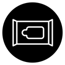Makeup remover wipes icon