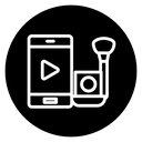 Makeup tutorial video icon