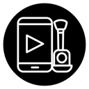 Makeup tutorial video icon