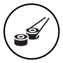 Maki sushi roll icon