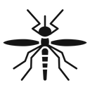 Malaria Black Filled icon