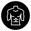 Male torso icon