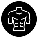 Male torso icon