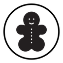 Man cookie icon