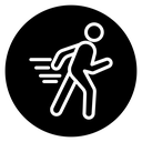 Man fast run icon